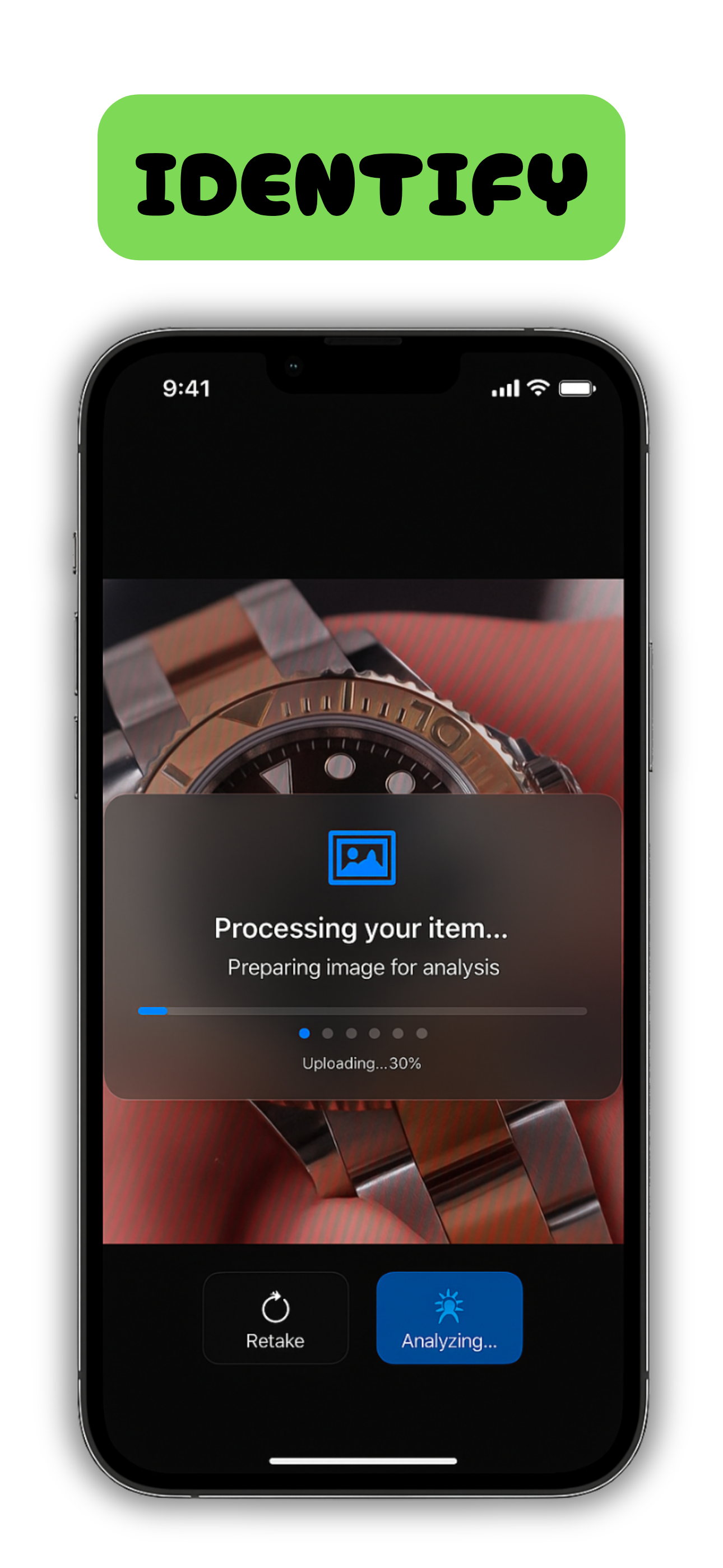 AI processes your item